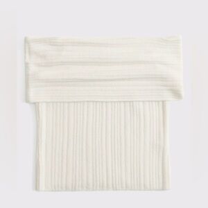 Abercrombie & Fitch Ribbed fold over off-the-shoulder sweater top